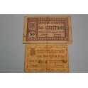 1937 - ANGLES - 50 CENTIMOS  - 1 PESETA - GIRONA - GERONA - BILLETE
