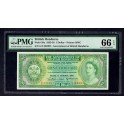 1958 - HONDURAS - 1 DOLLAR - PMG-66- GOBIERNO DE BRITISH HONDURAS- BILLETE - BANKNOTE