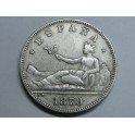 1870 - 74 GOBIERNO PRV. 1ª REPUBLICA - 2 PESETAS - PLATA - ESPAÑA