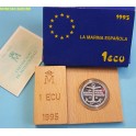 1995 - ESPAÑA - 1 ECUS -  MARINA ESPAÑOLA - ECU PLATA - monedasbarcino.com