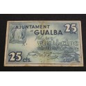 1937 GUALDA - 25 CENTIMOS - BARCELONA -BILLETE PAPEL MONEDA