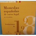 1998 -  ESPAÑA -  PESETAS - 8 MONEDAS - CARTERITA-monedasbarcino