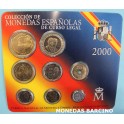 2000-  ESPAÑA -  PESETAS - 8 MONEDAS - CARTERITA-monedasbarcino