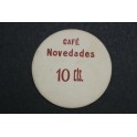 1937 - BARCELONA -  CAFE NOVEDADES  - 10 CENTIMOS -BILLETE PAPEL MONEDA