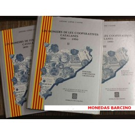 1983- COOPERATIVAS CATALANES - 3 LIBROS MONEDAS BILLETES - CATALOGO