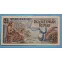 1961 INDONESIA - 2 1 / 2 RUPIAH - BILLETE - BANKNOTE