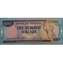 1989 GUYANA - 100 DOLARES - BILLETE - BANKNOTE
