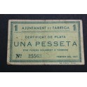 1937 - TARREGA - 1 PESETA - LLEIDA- LERIDA 