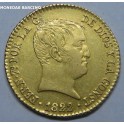 1822 - FERNANDO VII - 80 REALES - CABEZON - MADRID - ORO -  GOLD 