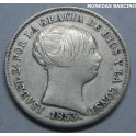 1853 - BARCELONA - 1 REAL - ISABEL II -PLATA