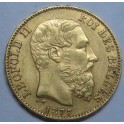 1877-20- Francs - Leopoldo II - Belgica