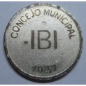 1937 - IBI - 1 PESETA - GUERRA CIVIL -CONSEJO MUNICIPAL - ESPAÑA