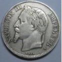 1867 - NAPOLEON - 5 FRANCS - FRANCIA - PLATA