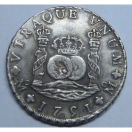1751 - MEXICO - 8 REALES- FERNANDO VI