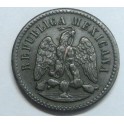1875 - MEXICO - 1 CENTAVO - REPUBLICA MEXICANA