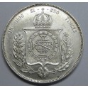 1857- PEDRO II - 1000 REIS - BRASIL - PLATA