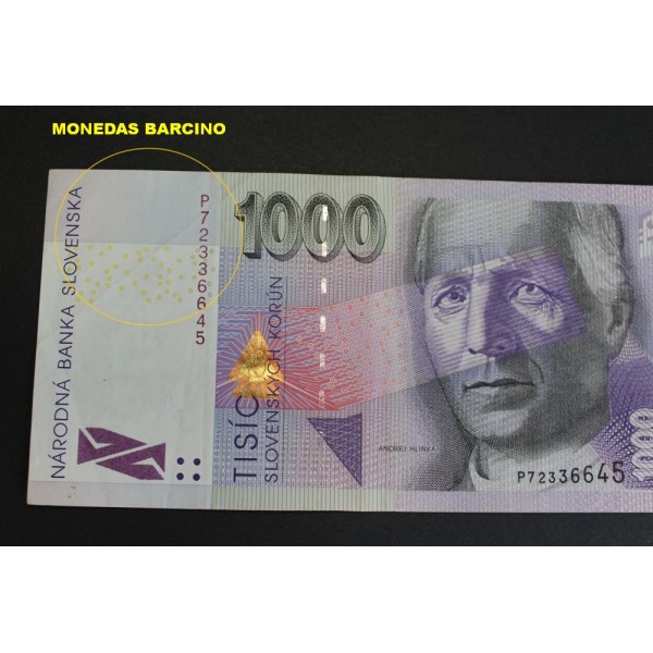 Eslovaquia Korun Billete Andrej