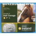 2010 - IRLANDA -  EUROS - BLISTER- ANIMALES - CABALLOS