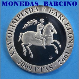 1991 - BARCELONA - 2000 PESETAS - JINETE IBERICO