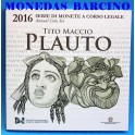 2016- ITALIA -  EUROS - BLISTER-  PLAUTO
