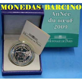 2009 - FRANCIA - 5 EUROS - BOEUF -AÑO DEL  BUEY