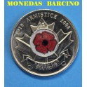 2008 - CANADA - 25 CENTS - RED POPPY