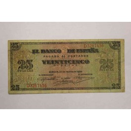 25 PESETAS 1938 www.monedasbarcino.com
