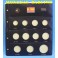 2012 - PARDO - HOJAS  COLECCION  EUROS 11 esp.