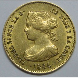 1864 - 40 REALES SEVILLA ISABEL II. www.monedasbarcinio.com