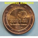 2014 - BELGICA - 2  EUROS -GUERRA MUNDIAL