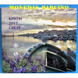 2017 - GRECIA - EUROS - BLISTER COLECCION - KPHTH - CRETE