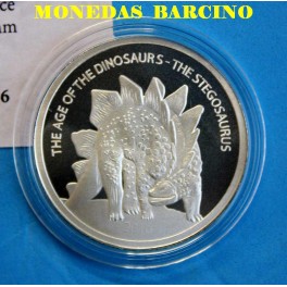 2017 -  BURKINA FASO - 1/4 ONZA  - DINOSAURS - PLATA 