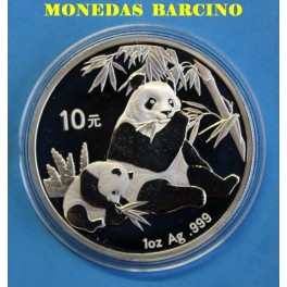 2007 - CHINA - ONZA - 10 YUAN -OSO PANDA - PLATA