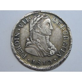 1810 - FERNANDO VII - 2 REALES - SANTIAGO