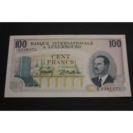 1968 -LUXEMBURGO - LEXEMBOURG - 100 FRANCOS - BILLETE -BANKNOTE