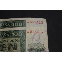 1936- ESPAÑA -100 PESETA - BURGOS - BILLETE - BANKNOTE