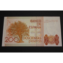 1980 -ESPAÑA -  200 PESETAS - LEOPOLDO ALAS CLARIN - BILLETES SPAIN -