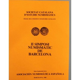 LIBRO - II SIMPOSI NUMISMATIC DE BARCELONA - ESTUDIS CATALANS -CATALOGO-
