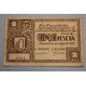 1937 - GRAUS  - 1 PESETA - HUESCA -  RIBAGORZA - BILLETE