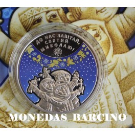 2016 - UCRANIA - 5 HRYVNIAS -  SAN NICOLAS - NAVIDAD 