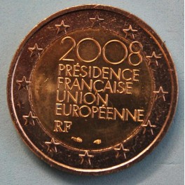 2008 - FRANCIA - 2 EUROS - PRESIDENCIA FRANCESA UE.