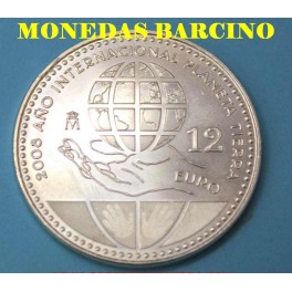 2008 - 12 EUROS -  PLANETA TIERRA- ESPAÑA