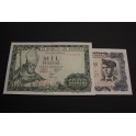 1965-1971-  - ESPAÑA - SPAIN  -500 y 1000 PESETAS  -ISIDORO - VERDAGUER  - BILLETE 