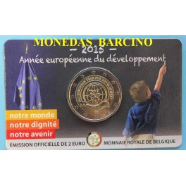 2015 - BELGICA- 2 EUROS -COINCARD- DESARROLLO
