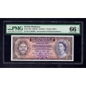 1964 - HONDURAS - 2 DOLLAR - PMG-66- GOBIERNO DE BRITISH HONDURAS- britanica -  BILLETE - BANKNOTE