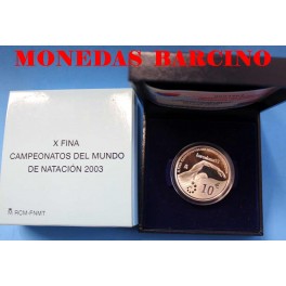 2003 - - ESPAÑA -10 EUROS- NATACION