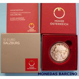 2014 AUSTRIA -10  EUROS - SALZBURGO - PLATA - REPUBLIK OSTERREICH