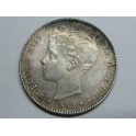 1891 - 1892 - ALFONSO XIII - 50 CENTIMOS - 1 PESETA - PLATA - ESPA&Ntilde;A