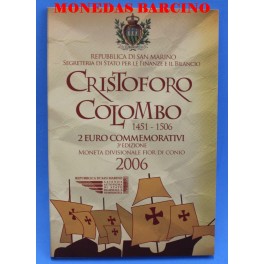 2006 - SAN MARINO - 2 EUROS - CRISTOFORO COLOMBO