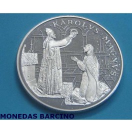 1995 - ANDORRA - 10 DINARS - AGNUS - DEI -KAROLUS MAGNUS